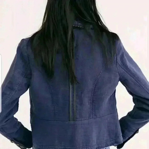 Free People Cadet Coat Military Blazer Jacket - Picture 2 of 3